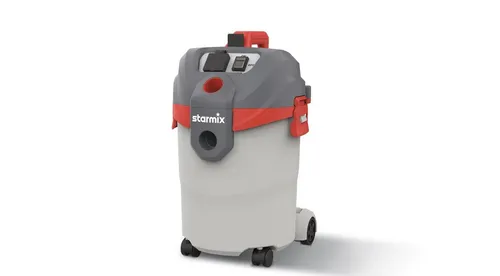 Starmix Nass- Trockensauger Flexo AP-1420 - Nass- & Trockensauger mit 1400 Watt Leistung, ideal für Baustelle und Werkstatt, bietet starke Saugkraft für feinen Staub und grobe Schmutzpartikel.
