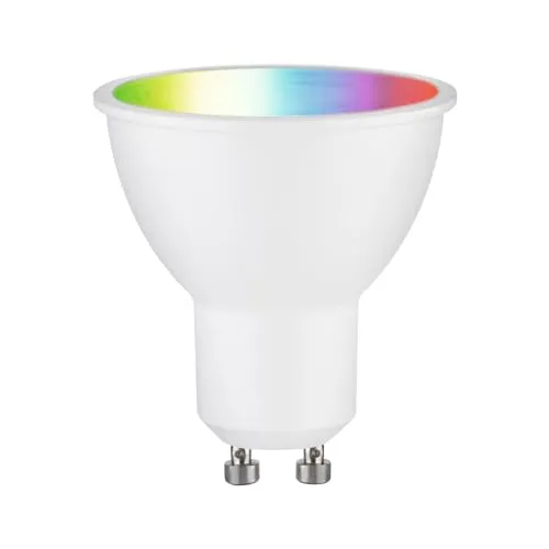 Paulmann 29147 Standard 230V Smart Home Zigbee LED Reflektor GU10 350lm 4,8W RGBW+ dimmbar Weiß matt Leuchtmittel
