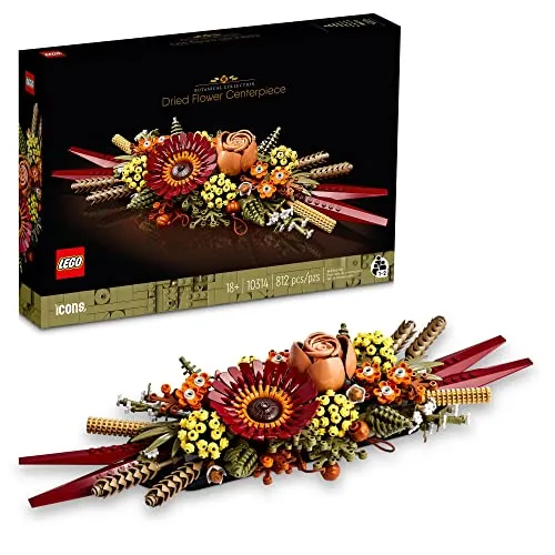 Produktbild LEGO Icons 10314 Trockenblumen Kunstpflanzen-Set für Erwachsene, Valentinstagsdekoration, kreative Geschenkidee (812 Stück)