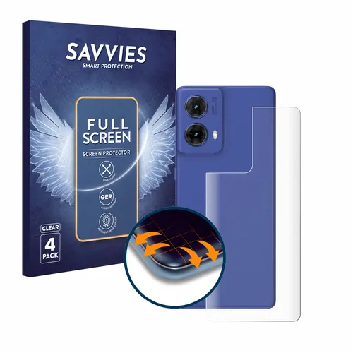 Produktbild 4x Full-Screen Schutz Folie für Motorola Moto G85 (Rückseite) 3D Edge Display