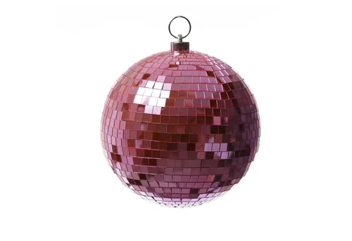 SATISFIRE Discolicht Spiegelkugel 20cm hellrosa - Disco-Lichter mit 20cm Durchmesser, hochwertige Echtglasfacetten für über 90% Lichtreflexion, ideal für unvergessliche Partynächte und eine groovige Atmosphäre.