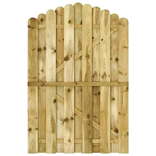 Produktbild vidaXL Kiefer Imprägniert Gartentor 100x150cm – Rustikales Holztor für deinen Garten