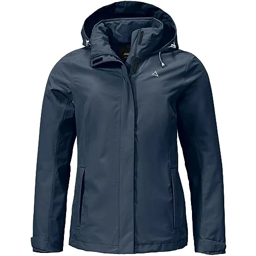 Schöffel Damen Jacket Gmund L Regenjacke, Navy Blazer, 36 von Schöffel