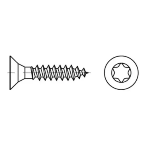 Reyher  Spanplattenschrauben 89098 Seko A 2 3,5x30-T10 (200 Stück)