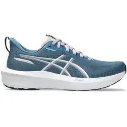 ASICS GT-1000 14 Damen Stabilitätsschuh - Blaugrau, Weiß, Größe 37 - Laufschuhe für Überpronierer mit DUOMAX-Stütze für gezielte Stabilität und FF BLAST-Dämpfung für gelenkschonenden Komfort. Ideal für sicheres Laufen auf Asphalt und leichten Trails.