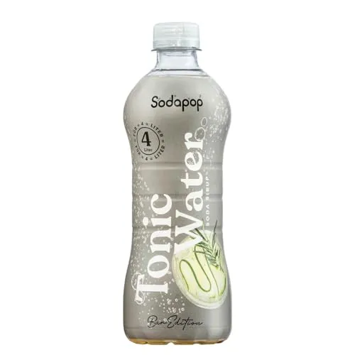 Sodapop Sirup Tonic Water, Bar Edition, Getränkekonzentrat, kalorienarm, 1 Flasche ergibt 4 L Fertiggetränk, 500 ml