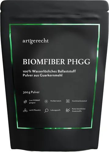 artgerecht Biomfiber PHGG Guarkernmehl, 300 g Beutel von artgerecht