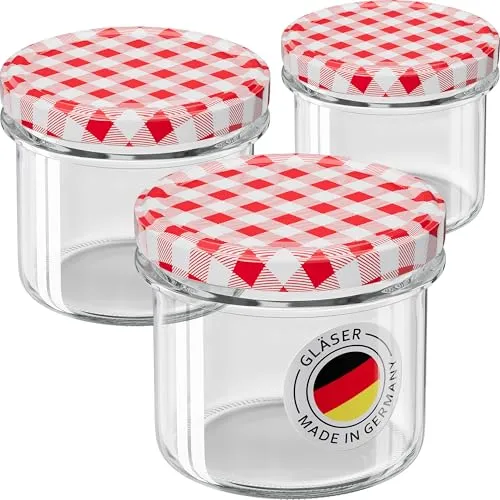 WELLGRO Einmachgläser 235ml mit Schraubdeckel von Wellgro