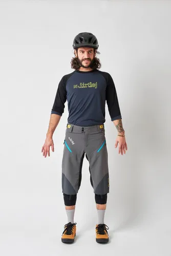 Dirtlej Funktionsshorts trailscout half & half men grey/turq