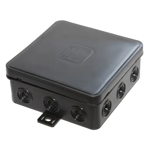 Abzweigdose Verteilerdose Aufputzdose 85x85mm schwarz Anschlußdose IP54