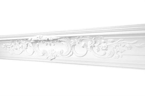 HEXIM Gemusterte Ecken mit passenden Stuckleisten aus Polyurethan- 2 Größen im mordernen und traditionellem Design