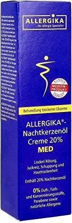 Allergika Nachtkerzenölcreme 20% MED - Arzneimittel zur intensiven Hautpflege mit 20% Nachtkerzenöl, ideal bei trockener und empfindlicher Haut.
