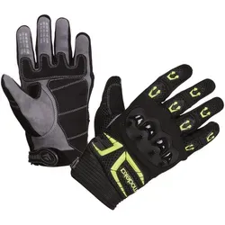 Modeka MX Top Kids Motorradhandschuhe - Schwarz/Gelb, Größe M - Motorradhandschuhe für Kinder, aus robustem Textil mit AEROREADY-Technologie für optimale Atmungsaktivität und Komfort beim Motorradsport.