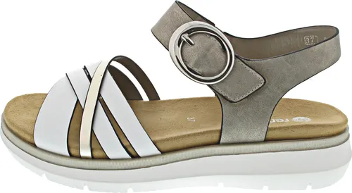 Remonte D2K55-90 Sandale - Wanderschuhe mit gepolsterter Decksohle, atmungsaktiv und schockabsorbierend. Dezent integrierter Klettverschluss in Schnallenoptik für optimale Passform und total trendiges Design.