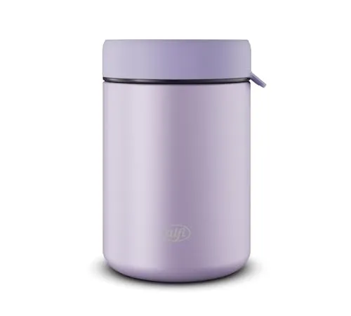 Alfi Thermobehälter ISO FOOD MUG, 0,35l - Thermobehälter für Essen, doppelwandig und auslaufsicher, hält Speisen 5h heiß und 10h kalt, ideal für unterwegs, spülmaschinenfest und mit praktischem Göffel.