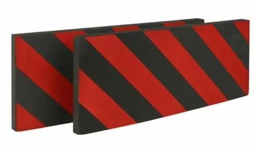 APA 23449 Garagen-Türschutz PRALL-O-FIT, schwarz, rot, 2 Stück