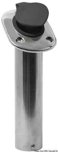 Osculati Angelrutenhalter z.Einbau aus VA-Stahl 42 mm 60°