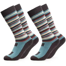 OCCULTO Skisocken Kinder Skisocken 2er Pack (Modell Mondi) (2-Paar) grau 23-26