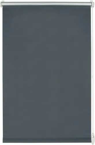 GARDINIA EASYFIX Seitenzugrollo Thermo - Verdunkelungsrollo in schieferfarben, energiesparend mit Thermobeschichtung, einfach ohne Bohren zu montieren und ideal für effizienten Sichtschutz.
