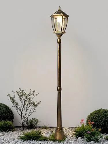 Gartenlaterne Solar 175 cm - Kabellose Solarlampe für den Außenbereich - Hochwertige Sockelleuchte mit Dämmerungssensor, ideal für Garten und Terrasse. Energieeffizient dank Solarbetrieb und warmweißem Licht.