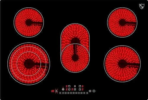 K H 5 Zonen Glaskeramikkochfeld 77cm - 8600 W leistungsstark, Sensor Touch-Control und umweltfreundliches Design für jedes Kochgeschirr