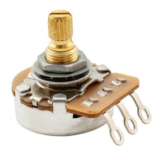 Musiclily Pro HD A250K Brass Metric Split Shaft Audio Taper Guitar Potentiometer