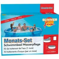 SUMMER FUN Poolpflege Monats-Set Chlor - Effektive Poolpflege mit Chlor für bis zu 12.500 l Wasser. 11 praktische Beutel für einfache Dosierung und optimale Desinfektion. Ideal für sauberes und klares Poolwasser.