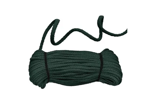 maDDma Kordel 50m Baumwollkordel 5 mm geflochten, tannengrün