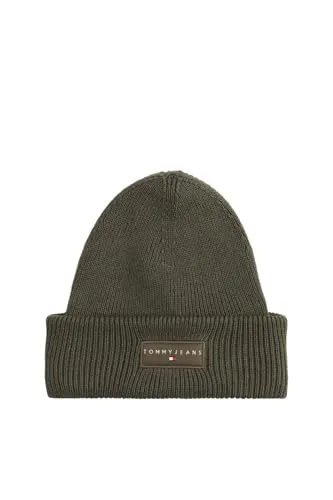 Tommy Jeans Beanie TJM LINEAR - Grobstrick mit Umschlag - Stylische Beanie aus weicher Baumwolle, ideal für kalte Tage. Maschinenwaschbar und perfekt für entspannte Freizeitlooks – auch an Bad Hair Days!