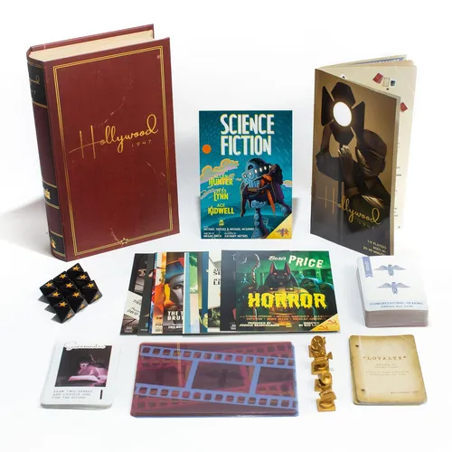 Hollywood 1947 Board Game, A Movie-Making Game of Strategy and Deception for 1-9