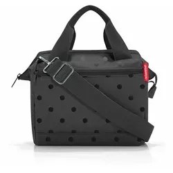 reisenthel Handtasche allrounder cross Glossy Dots Black - Umhängetasche aus 100% recyceltem Material, ideal für moderne Frauen mit aktivem Lebensstil – stilvoll, langlebig und praktisch für jeden Anlass.