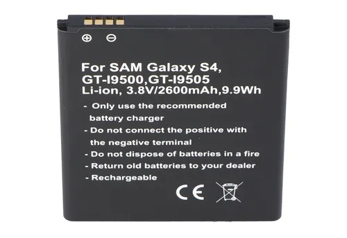 AccuCell Nachbau Akku passend für Samsung Galaxy S4 Akku Galaxy S4 Active, Sam Akku 2600 mAh (3,8 V)