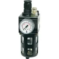 Riegler Kombi-Wartungseinheit, mit Schutzkorb, BG 2, G 3/4, 0,5 - 16 bar