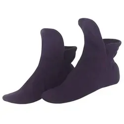 RAIKOU Hausstiefel Haussocken super flauschige Hüttenschuhe Hausschuh aus Micro Fleece mit ABS und Rutschfester Sohle grau 40-43 EU