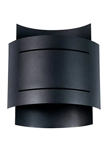Sollux SL.0981 Wandleuchte HESTIA schwarz - Beidseitig strahlendes Licht - Lampen mit beidseitiger Lichtverteilung, dekorativer Effekt und harmonisches Design, ideal für Flure oder größere Räume.