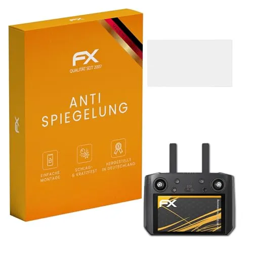 atFoliX Panzerfolie kompatibel mit DJI Smart Fernsteuerung Schutzfolie, entspiegelnde und stoßdämpfende FX Folie (3X)