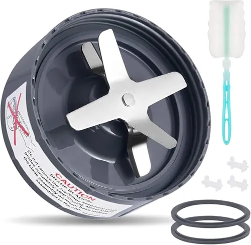 Stück Ersatz Entsafter Klingen, grau, passend für Original NutriBullet 600 W/900 W Pro Extctor Blade Serie mit Silikon O-Ring für NutriBullet Blender Blade Ersatzteile 7