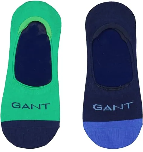 GANT Herren Socken 2-PACK NO SHOW SOCKS grün-blau, One Size von GANT
