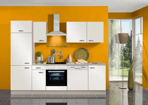 OPTIFIT Küchenzeile Faro, Breite 270 cm, wahlweise mit E-Geräten, mit Arbeitsplatte