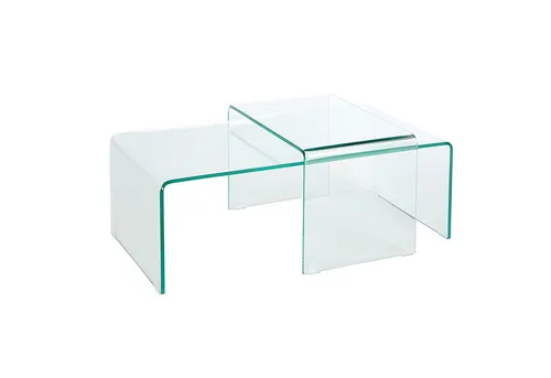 riess-ambiente Couchtisch FANTOME 100cm transparent - Moderne Couchtische aus Sicherheitsglas, ideal für stilbewusste Wohnräume mit einzigartigem Design und stabiler Bauweise.