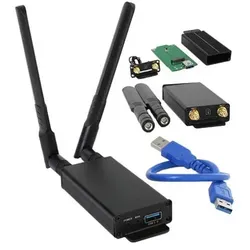 NGFF (M.2) WWAN/LTE/3G/4G/5G zu USB 3.0 Adapter mit SIM-Slot