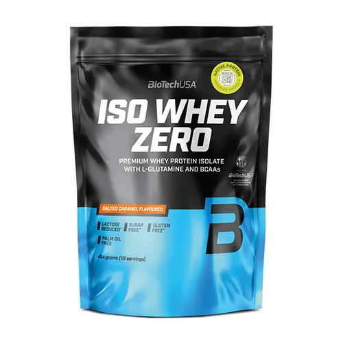 Produktbild BioTechUSA Iso Whey Zero | Premium Whey Protein Isolate | Salziges Karamell, 454g