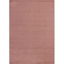 Carpetsale24 Läufer Teppich 80x150 cm Rosa, Kurzflor, Einfarbig, Modern, Rechteckig, Pflegeleicht, Flurteppich für Küche, Diele, Wohnbereich