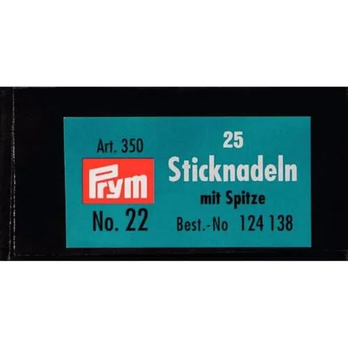 Prym - Prym -Stickerei (0,90 x 40 mm) Scharfe Spitze - 1 Einheit