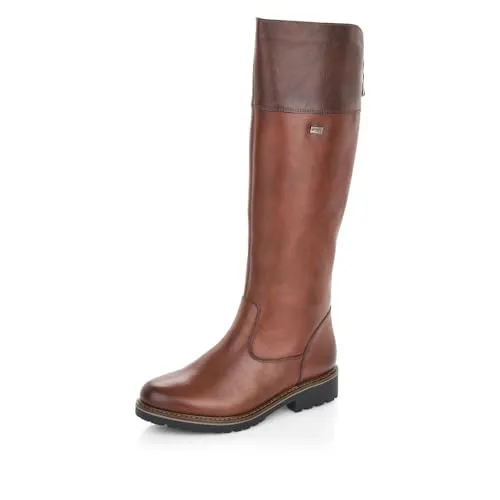 Remonte Damen R6581 Bootie Stiefelette - Braun Chestnut Brasil 22, 41 EU Weit - Wanderschuhe mit flexibler Laufsohle und weichem Gehkomfort aus echtem Leder für unbeschwerte Outdoor-Abenteuer.