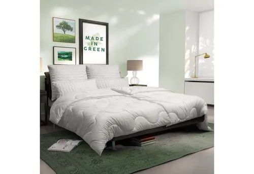 John Cotton Kopfkissen Julia, Kissen ist Made in Green, Füllung: Polyester, Bezug: 100% Polyester, Seitenschläfer, Bauchschläfer, Rückenschläfer, Kopfkissen 40x80 cm, 80x80cm, kochfest 95°C, sehr flauschig