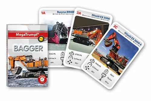 Piatnik Spiel Mega Trumpf - Bagger