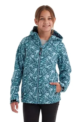 KILLTEC Mädchen Softshelljacke Print, Gr. 128, mint in türkis von killtec
