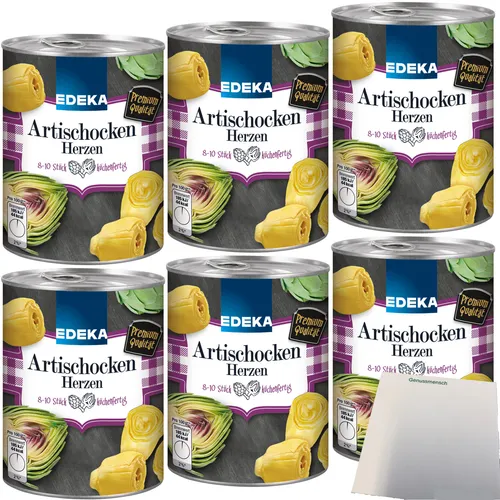 Edeka Artischockenherzen küchenfertig 6er Pack 6x400g Dose usy Block