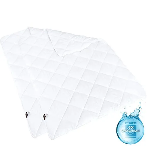 sei Design Mikrofaser Sommer-Bettdecke 135x200 cm, 2-er Pack - Bettdecken, speziell für Allergiker geeignet, kochfest und hygienisch bei 90°C waschbar – für ein luftiges und angenehmes Schlafgefühl.